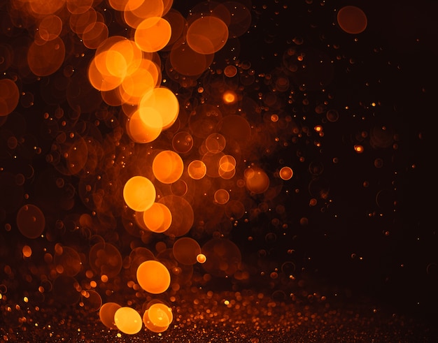 Abstract orange grunge Christmas background.