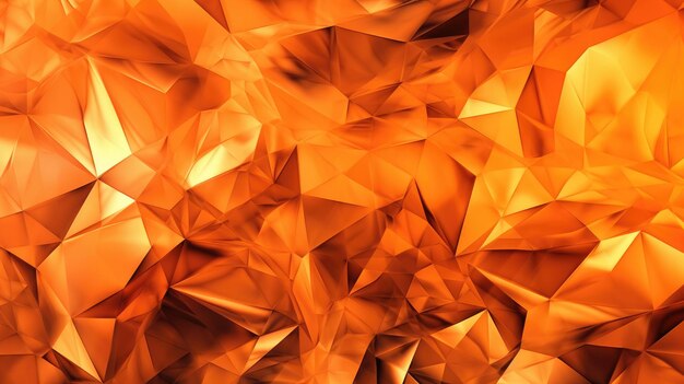 Photo abstract orange low poly backgroundxa