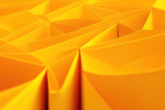 Abstract orange paper 3d rendered background