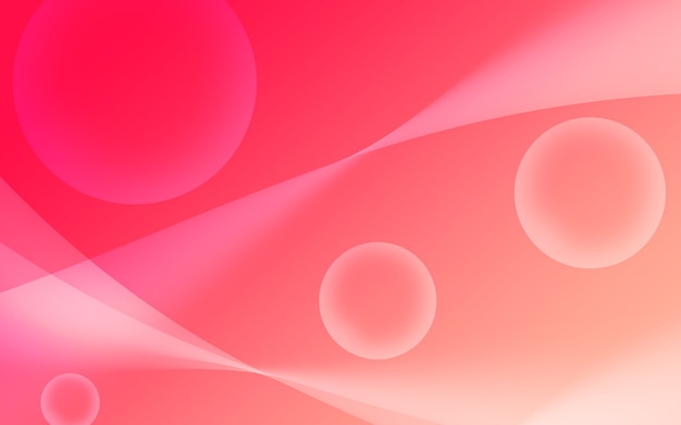 Abstract Orange Red Curved Background Illustration