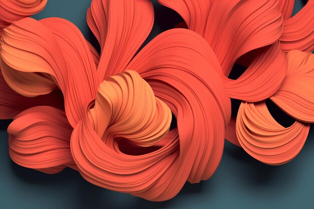 Abstract orange shape