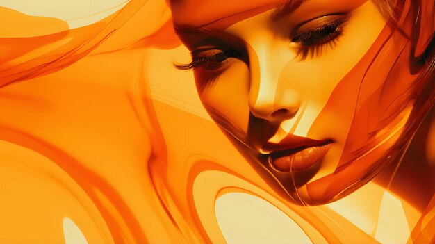 Abstract orange wallpaper background design