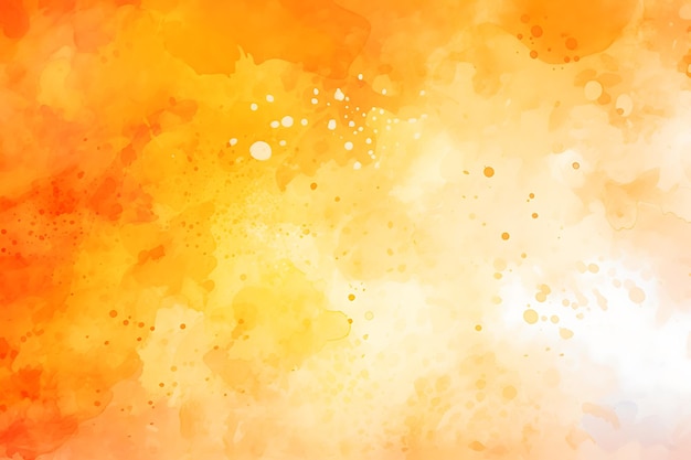 Photo abstract orange watercolour background with splatters