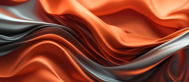 Abstract orange wave design digital background graphic banner website poster ads gift card template artwork for website decorations or your print on demand business generated by ai
