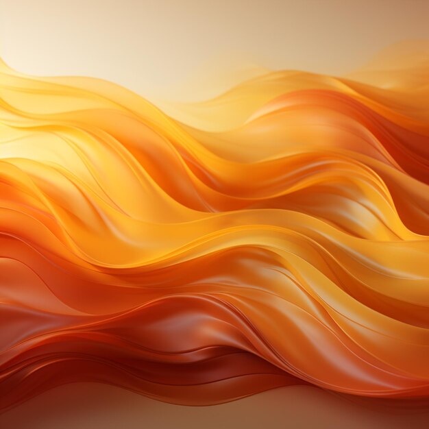 Photo abstract orange wavy background with a sun in the background generative ai