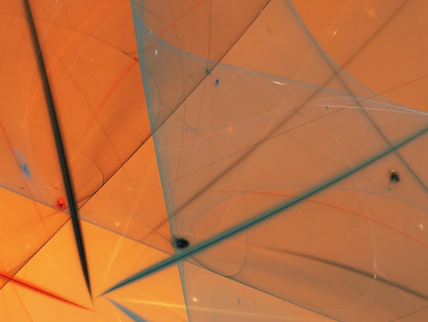 abstract oranje fractal achtergrond 3d rendering illustratie