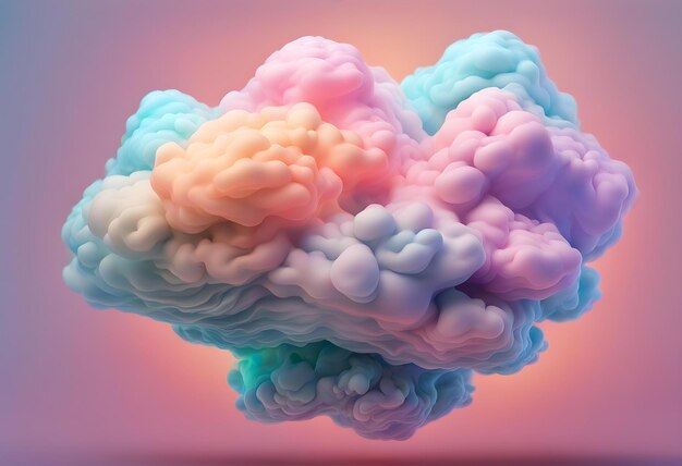 abstract organic cloud shaped