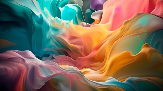 Abstract organic colorful background wallpaper design Generative AI