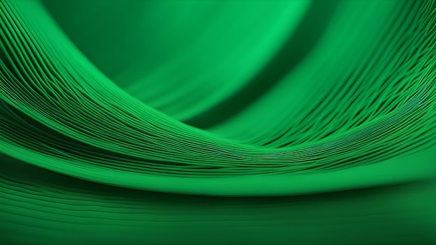 Абстрактные органические зеленые линии в качестве обоев Иллюстрация фона Макро ландшафтные обои Волна