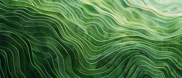 Abstract organic green lines as wallpaper background