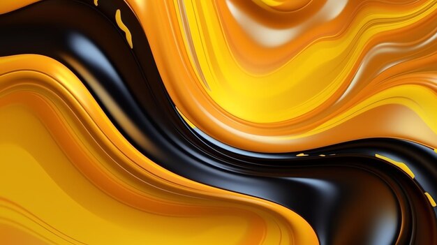 abstract organic wallpaper liquid black gold white