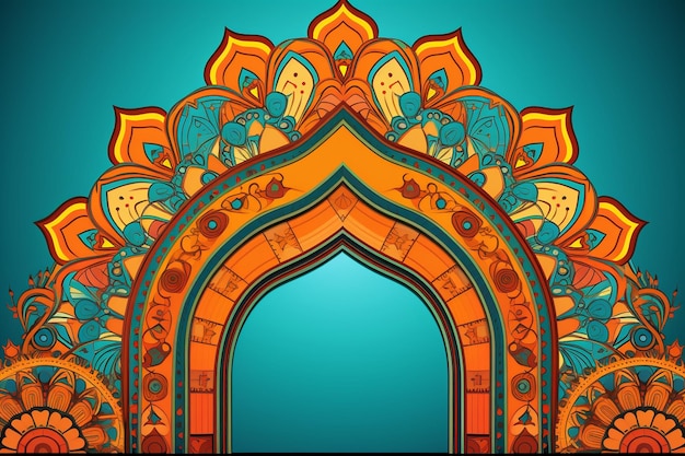 Abstract ornamental frame design