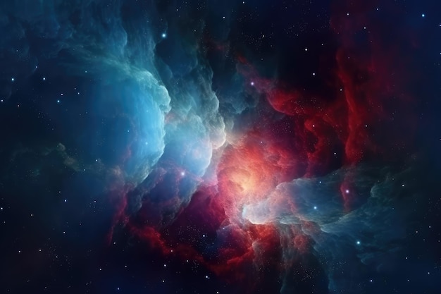 Abstract outer space endless nebula galaxy background