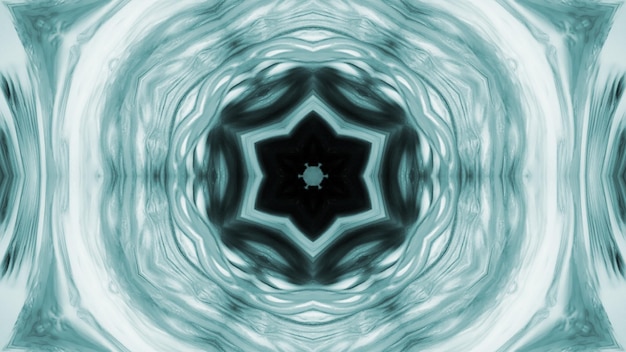 Фото Абстрактная кисть чернила взрываются распространение гладкая концепция симметричный узор декоративный декоративный калейдоскоп движение геометрический круг и формы звезды