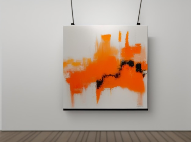 abstract paint oil color tangerine delight artistic creation abstract art oil painting