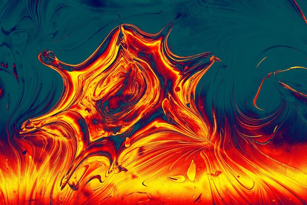 Photo abstract paint patterns on colorful background