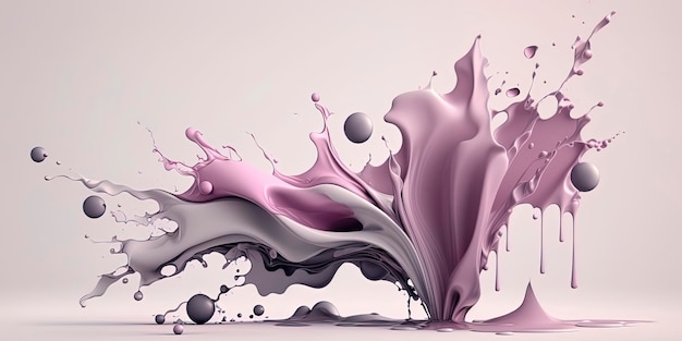 ABSTRACT PAINT SPLASH LIQUID WALLPAPER