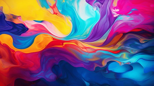 Abstract paint swirls background