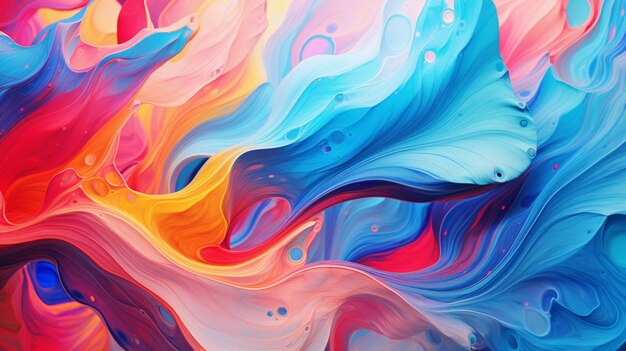 Abstract paint swirls background