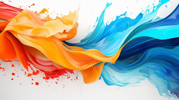 Abstract paint swirls background