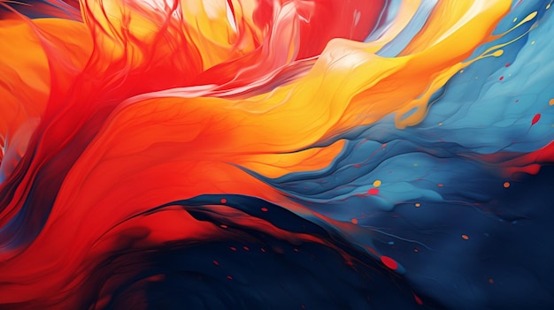 Abstract paint swirls background