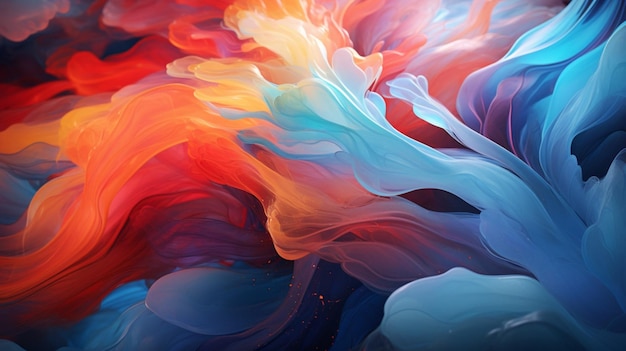 Abstract Paint Swirls background