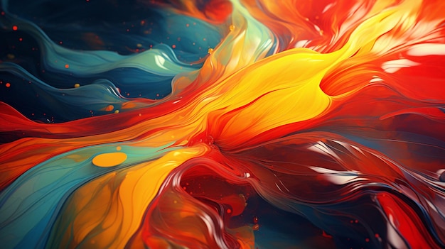 Abstract Paint Swirls background