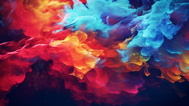 Abstract Paint Swirls background