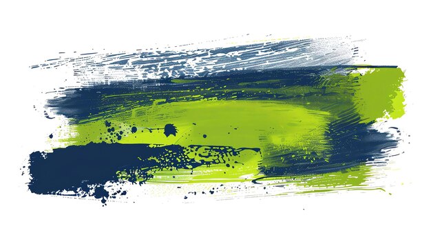 Abstract painted background with bright green and blue colors The brush strokes are thick and expressive creating a sense of movement and energy