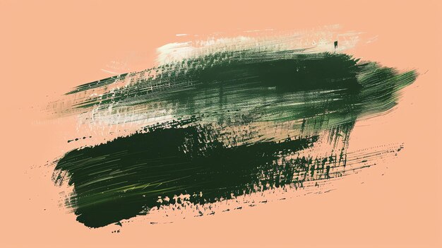 Photo abstract painted background with a dark green and white brush stroke