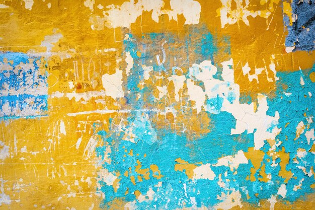 Abstract painted old cracked weathered cement wall background texture