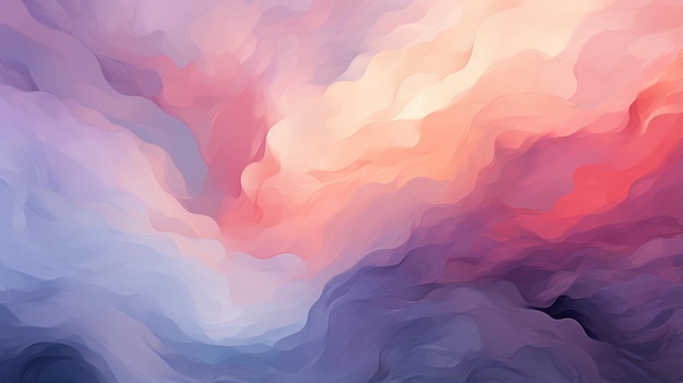 an abstract painting of a colorful cloud