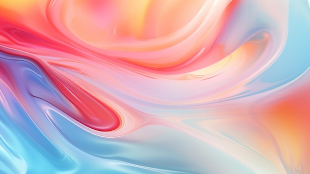 abstract painting of a colorful swirl with a red and blue background generative ai