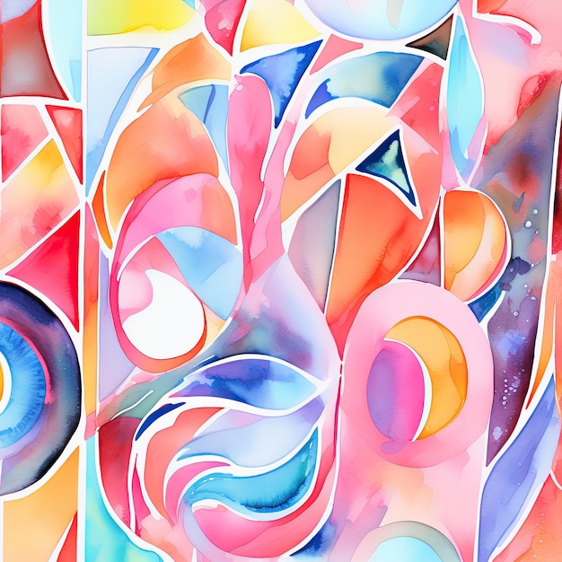 Abstract painting Creative modern watercolor art background