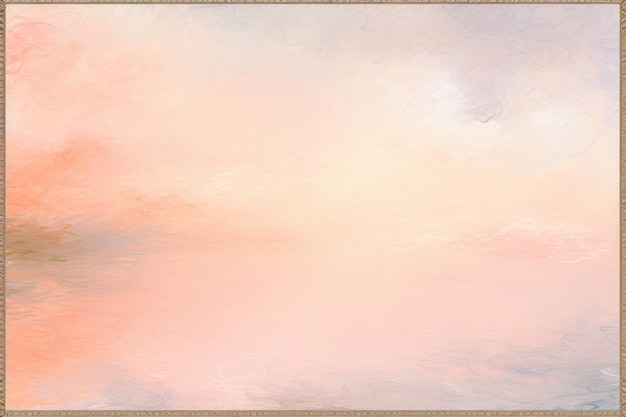an abstract painting of a pink and blue sky