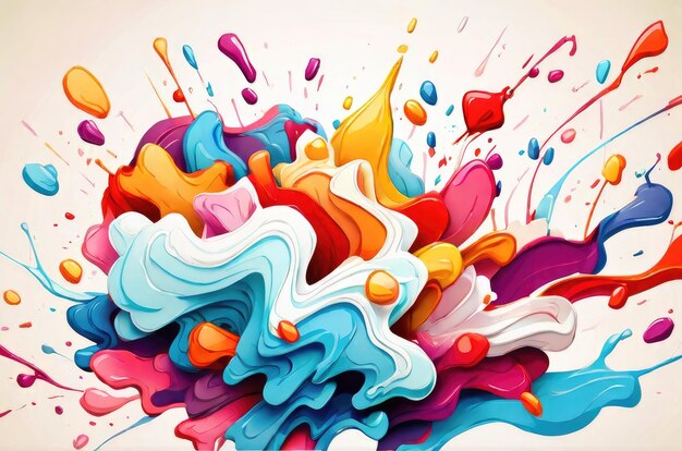 abstract painting splash background illustration