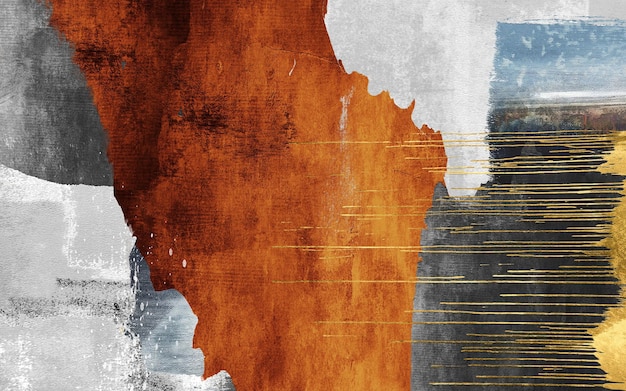 abstract painting wall art posters covers prints abstract background creative colorful golden