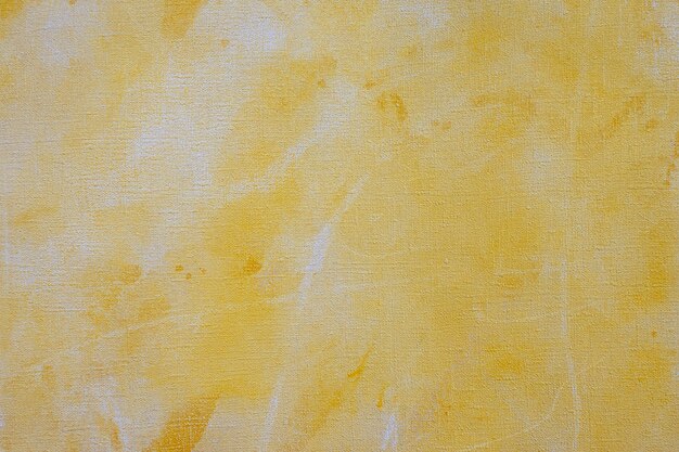 abstract painting. yellow background. copy space canvas