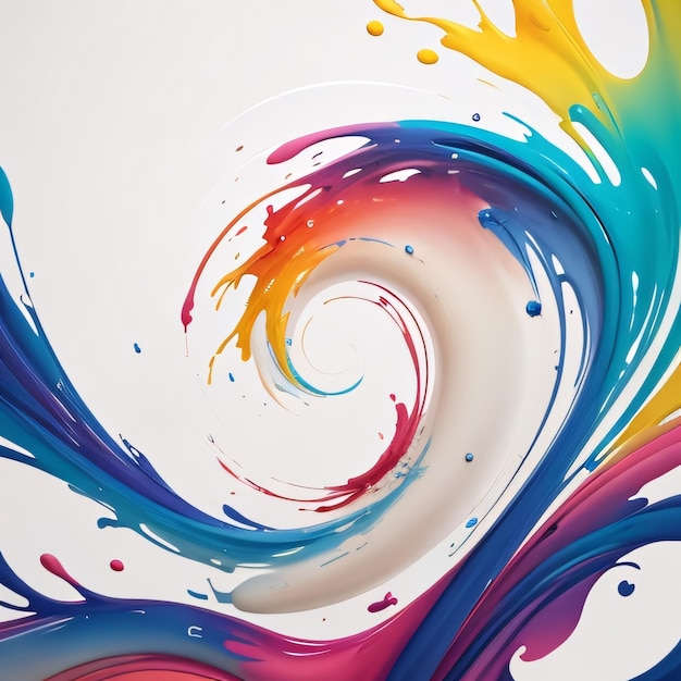 Abstract Paints Splash Background