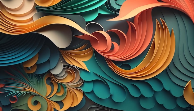 Abstract paper background Generative AI