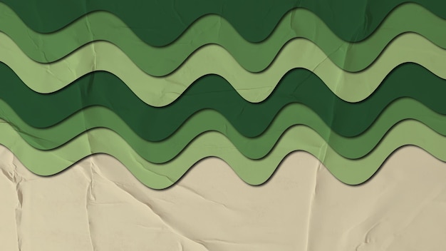 Абстрактный Бумажный Зеленый Фон