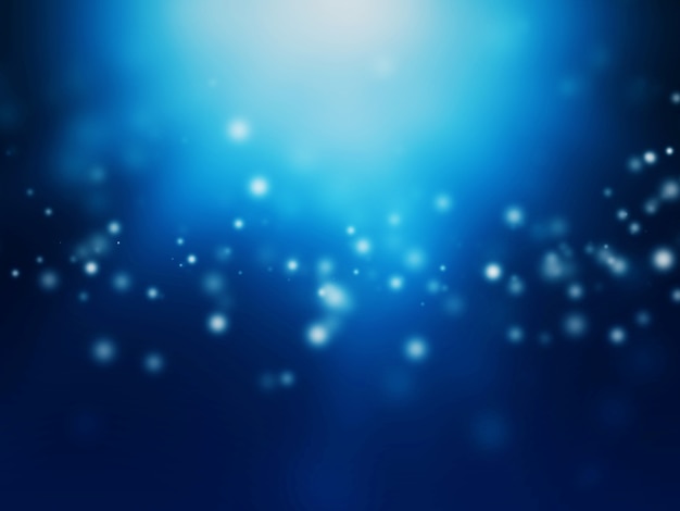 Photo abstract particle background with blue light