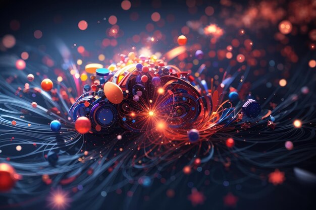 abstract particle wallpaper photo