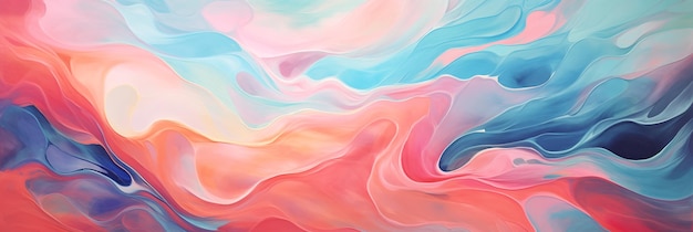 Абстрактный пастельный фон баннер искусство живописи иллюстрация акварель вихри волны панорамная сеть