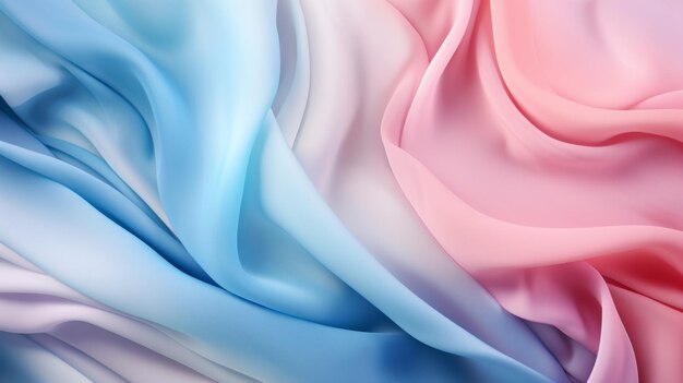 Abstract Pastel Colorful Background with Blue Waves AI Generated