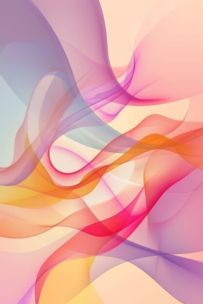 Abstract pastel colors 3d wave background Wave banner