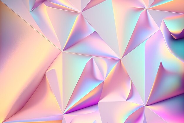 Abstract pastel holographic textured background Ai generated