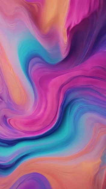 Abstract pastel and neon fluid grainy background