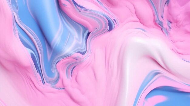 Abstract pastel pink color paint with pastel blue backGenerative AI