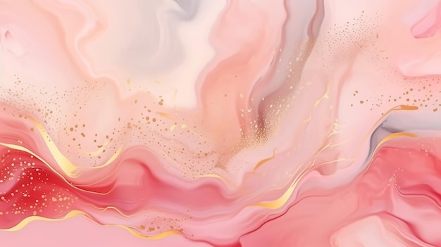 Abstract pastel red blush liquid watercolor background Generative AI